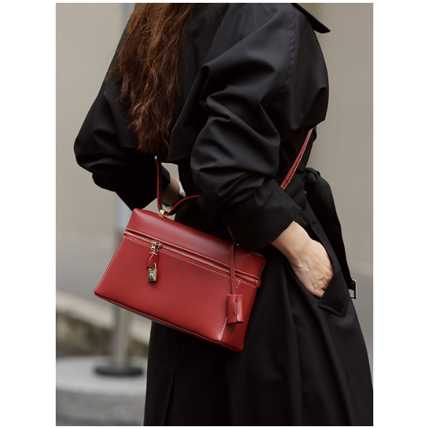 Elegant Leather Shoulder Crossbody Bag - Leather Bag 026