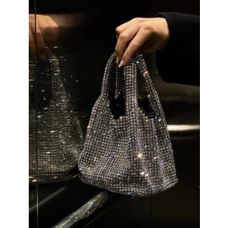 Glamorous Crystal-Embellished Clutch - Dazzling 004