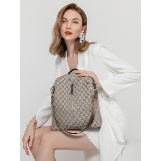 Luxury Style Backpack with Gold Accents - Backpack 003