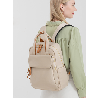 Multi-Pocket Backpack with Top Handle - Backpack 002