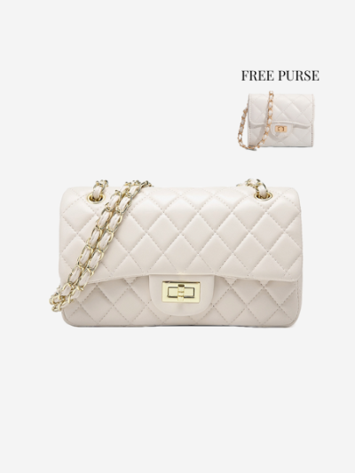 Classic quilted flapbag shoulderbag - Cilia