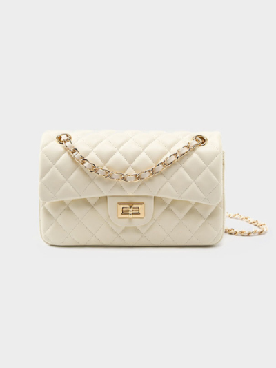 Elegant Black Quilted Leather Shoulder Bag - Leather Bag 003
