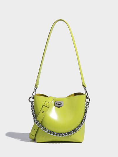  Shoulder bag buckle bag tote crossbody bag for women pink/green/white/yellow/black -  Sherry