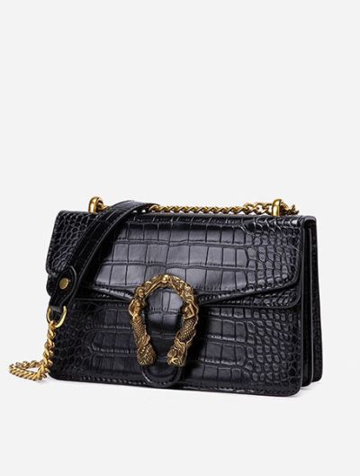 Messenger bag shoulderbag crossbody bag purse for woman black/white - Alana 