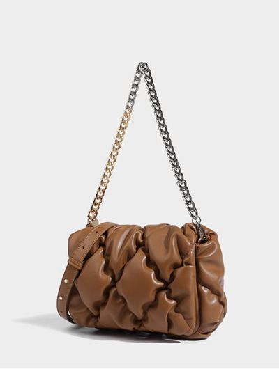 Sac bandoulière femme sac à main croisé pochette blanc/noir/marron/bleu - Ashly