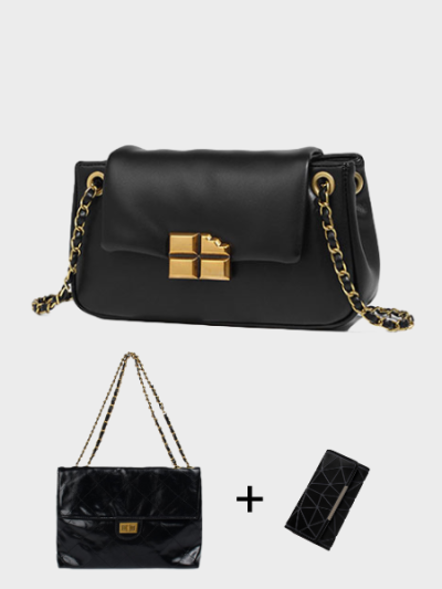 Mini strap sling bag shoulder crossbody bag purse for women white/black/caramel - Alice