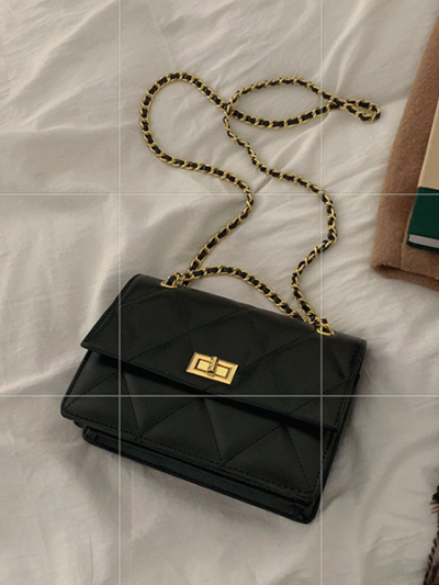 Designer inspired messenger bag shoulderbag crossbody bag for woman black- Valerie