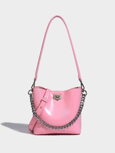  Shoulder bag buckle bag tote crossbody bag for women pink/green/white/yellow/black -  Nancy