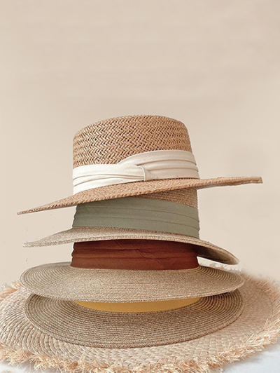 Summer straw hat elegant for woman beach hat - Luisa