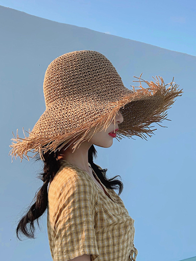 chapeau de paille chapeau antiuv pour femme - Ophel