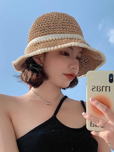 Summer straw hat sun hat beach hat for woman - Scarlett
