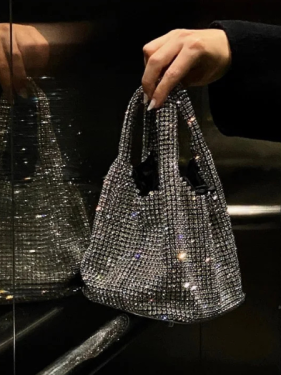Glamorous Crystal-Embellished Clutch - Dazzling 004