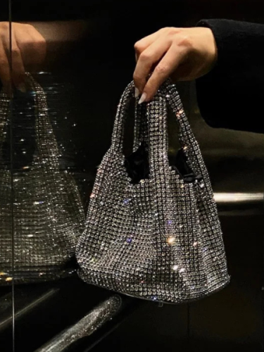 Glamorous Crystal-Embellished Clutch - Dazzling 004