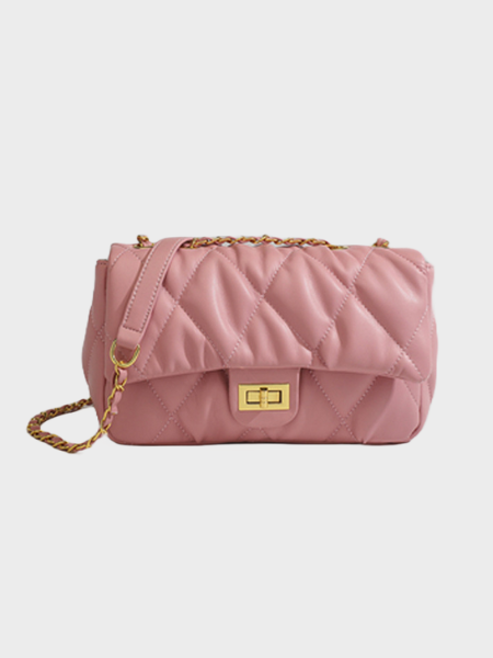 Acolchado flapbag cadena bolso bolso crossbody para mujer verano