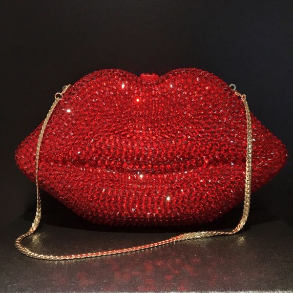 Sac a main rouge a levre discount